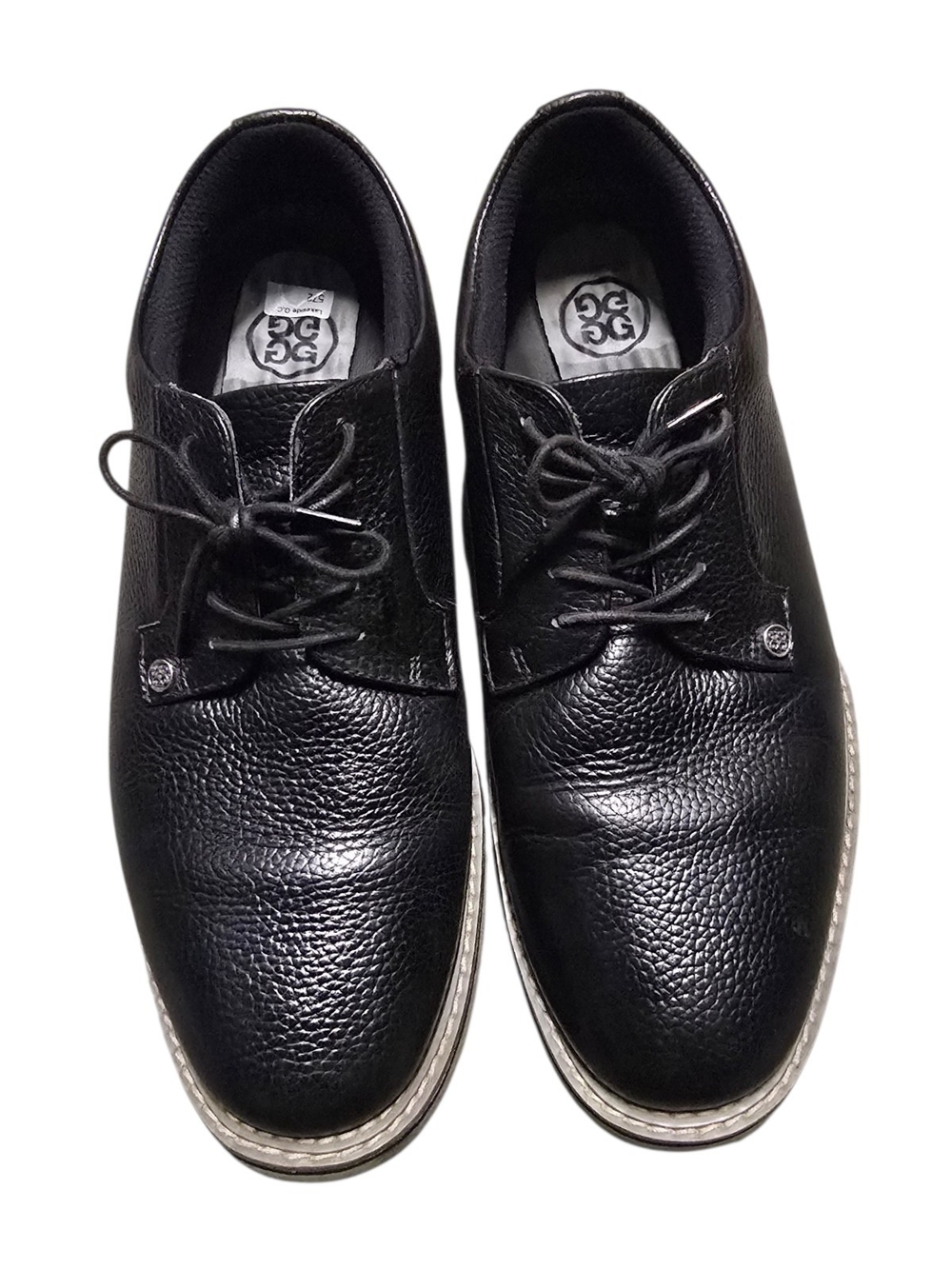 G/FORE Gallivanter Black Onyx Leather Spikeless Golf Shoes Men's Size 12 G4MC20E